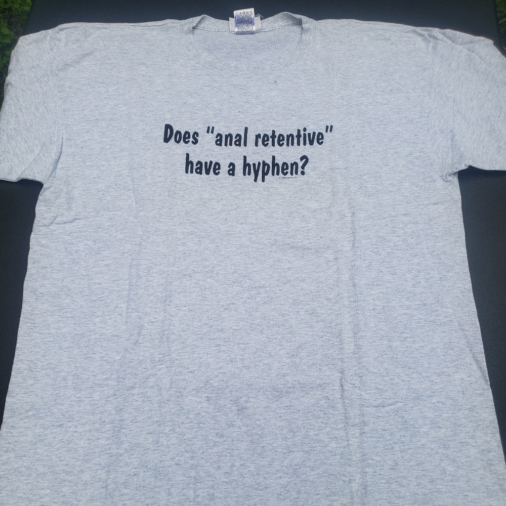 Vintage 90s Mens Comic T-shirt XL (Hyphen)